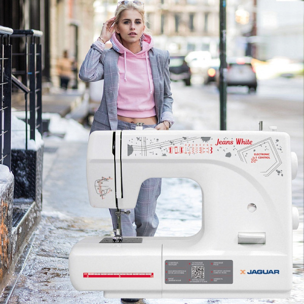Швейная машина JAGUAR Jeans White в интернет-магазине Hobbyshop.by по разумной цене